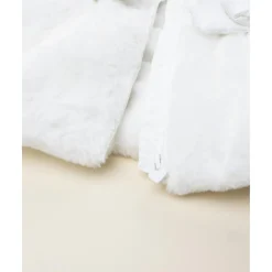 Outlet Abrigo acolchado niña blanco con inserto de peluche Recién Nacido·Primeras Salidas|Primeras Salidas·Abrigos Y Plumíferos