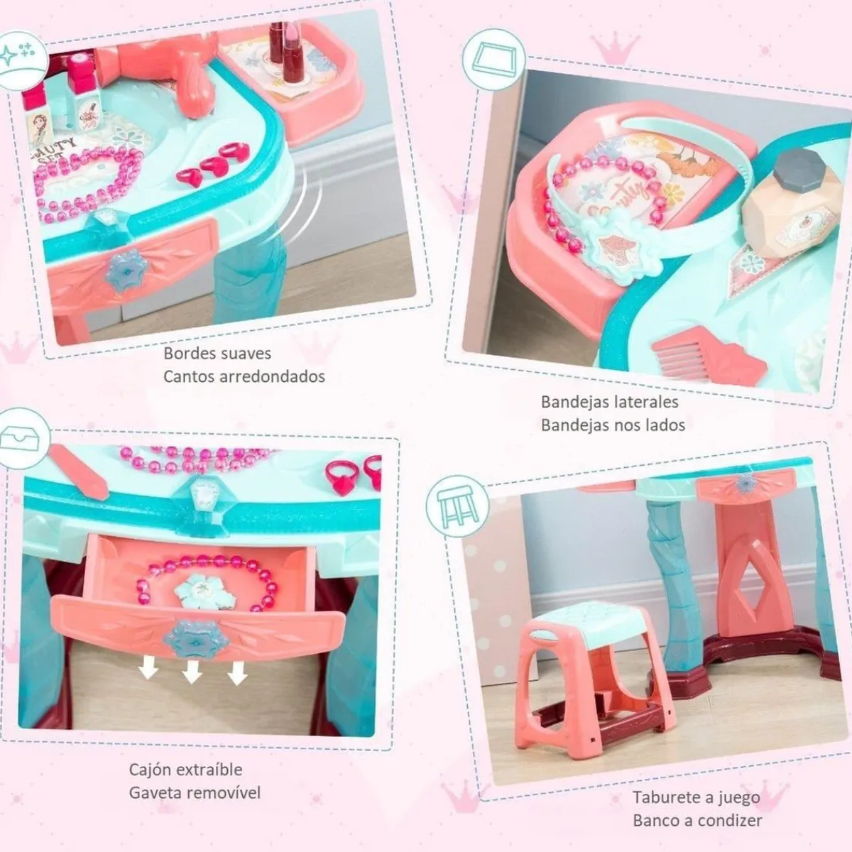 Sale Aiyaplay - Tocador con taburete Muñecas