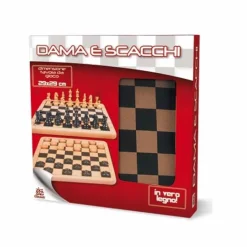 Ajedrez y Damas de madera - juego de mesa*ZIG ZAG New