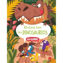 Hot Alucina con los dinosaurios en cómic, tapa dura ㅤ Juguetes Educativos Y Libros