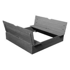 Sale Arenero de madera pretaladrado con tapa-bancos Juguetes De Verano