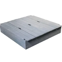 Sale Arenero de madera pretaladrado con tapa-bancos Juguetes De Verano