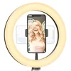 Aro de luz 26 cm Led 3 modos de color con trípode 210 cm*KLACK EUROPE Sale