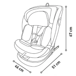 Asalvo - Silla de coche Austen negro*A SALVO Online