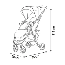 - Silla de paseo Cotton 2 Gris*ASALVO New