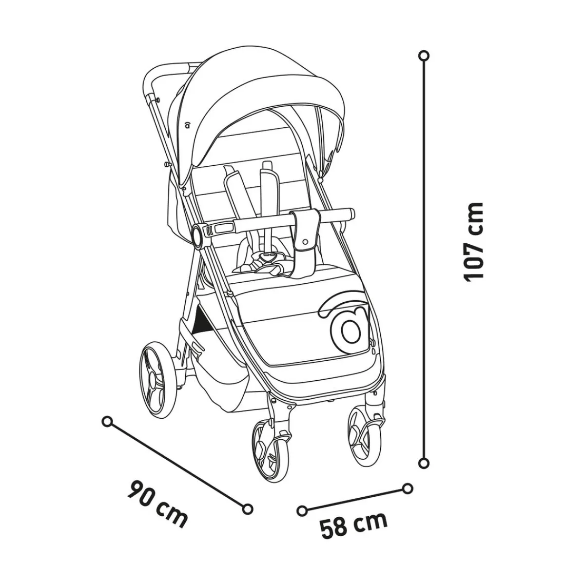 New - Silla de paseo Iconic Rosa Sillas De Paseo Y Accesorios·Sillas De Paseo