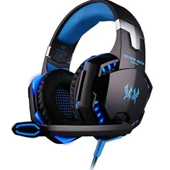 Hot Auriculares Gaming con LED y control de volumen para consola PS4, XBOX y PC Azul Electrónicos