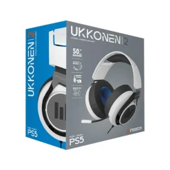 Discount Auriculares Gaming Ukkonen Pro Multiplataforma Blanco Videojuegos