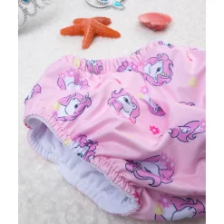 Bañador antifugas rosa con estampado de unicornios para niña*Prenatal New