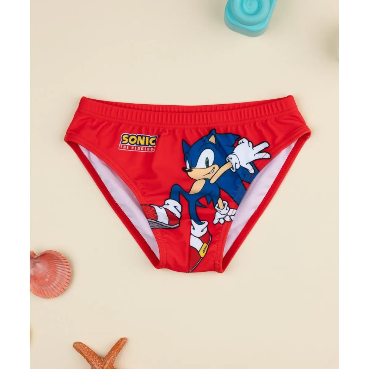 Bañador Slip Sonic Rojo para Niños*Prenatal Outlet