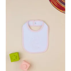 New Babero niña blanco/rosa Recién Nacido·Ropa Y Accesorios|Ropa Y Accesorios·Baberos