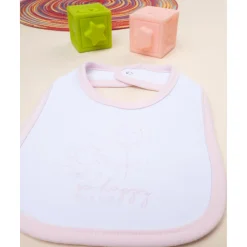 New Babero niña blanco/rosa Recién Nacido·Ropa Y Accesorios|Ropa Y Accesorios·Baberos