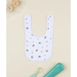 Babero niña con caracoles all over*Prenatal Clearance