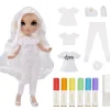BABY born - Muñeca Fashion DIY ojos azules, top y zapatos extra, rotuladores lavables arcoiris*RAINBOW HIGH Clearance
