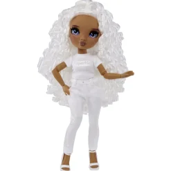 BABY born - Muñeca Fashion DIY colorear y crear - ojos morados, pelo rizado, top y zapatos extra, rotuladores arcoiris Muñecas