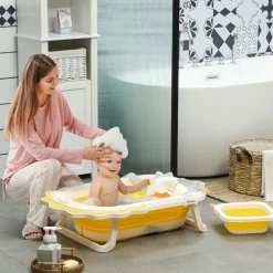 Bañera plegable con cojín y palangana Baño Y Accesorios·Bañeras Y Accesorios