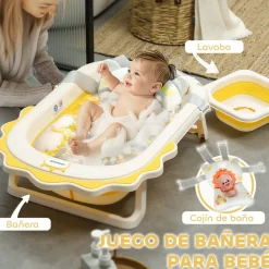 Bañera plegable con cojín y palangana Baño Y Accesorios·Bañeras Y Accesorios