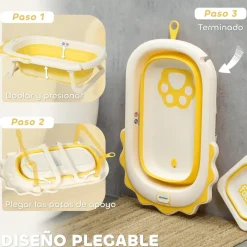 Bañera plegable con cojín y palangana Baño Y Accesorios·Bañeras Y Accesorios