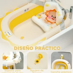 Bañera plegable con cojín y palangana Baño Y Accesorios·Bañeras Y Accesorios