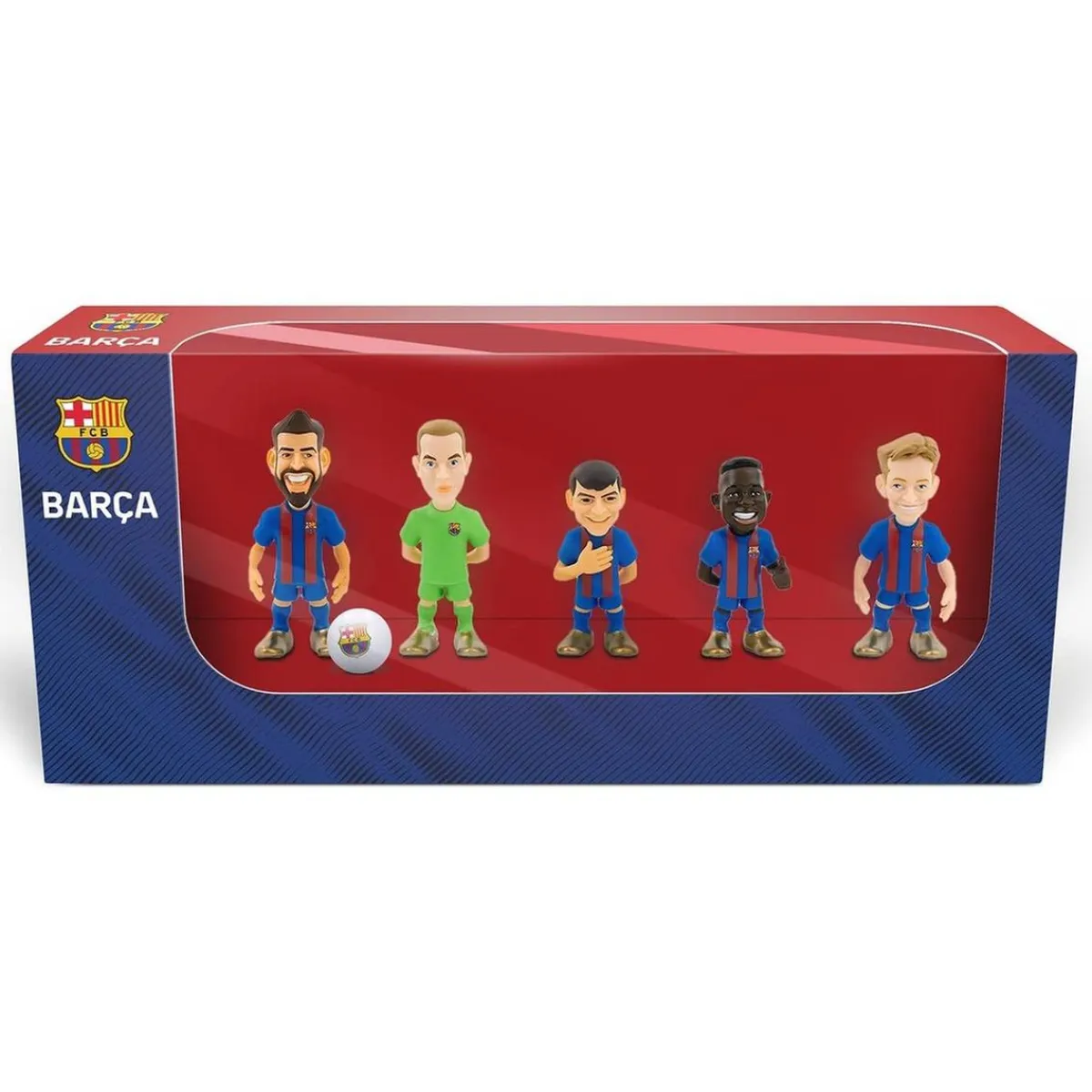 Online - Pack de 5 muñecos del Futbol Club Barcelona de 7 cm Friki Zone