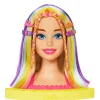 Barbie - Busto de Barbie con pelo largo y accesorios para jugar a peluquería ㅤ*MATTEL Hot