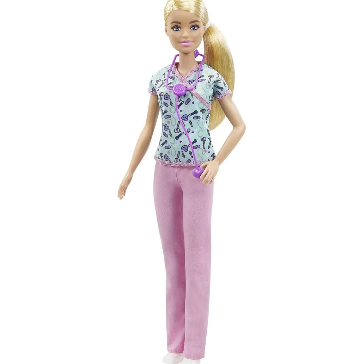 Barbie - Muñeca Barbie enfermera con accesorios ㅤ*MATTEL New
