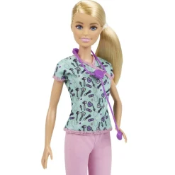 Barbie - Muñeca Barbie enfermera con accesorios ㅤ*MATTEL New