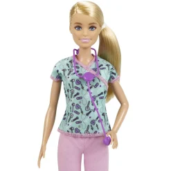 Barbie - Muñeca Barbie enfermera con accesorios ㅤ*MATTEL New