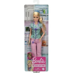 Barbie - Muñeca Barbie enfermera con accesorios ㅤ*MATTEL New