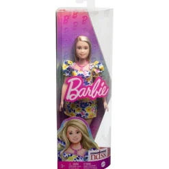 Barbie - Muñeca Barbie Fashionista con vestido de flores y accesorios de moda ㅤ*MATTEL Outlet