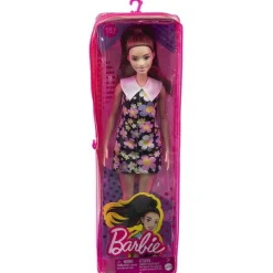 New Barbie - Muñeca Barbie Fashionista con vestido de margaritas y audífono ㅤ Muñecas