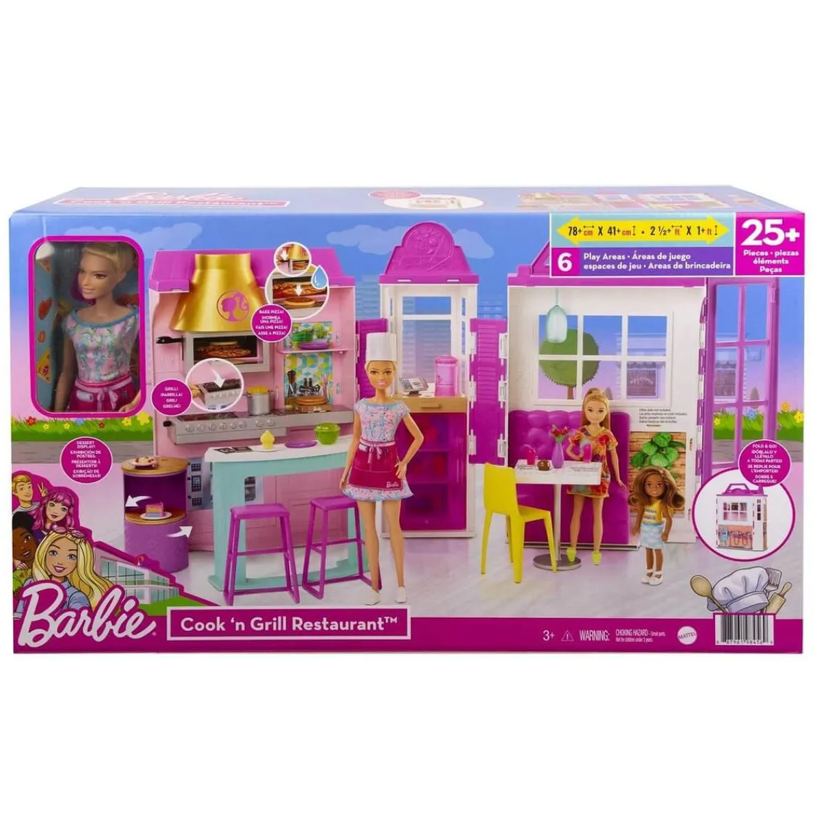 - Muñeca y restaurante Cook´n Grill*BARBIE New