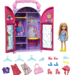 Online Barbie - Muñeca chelsea con armario, ropa y accesorios Muñecas