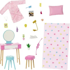 Barbie - Muñeca con dormitorio y accesorios incluidos ㅤ*MATTEL New