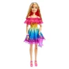 Barbie - Muñeca de 71 cm con vestido arcoíris*MATTEL Discount