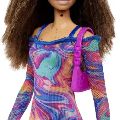 Barbie - Muñeca Fashionista con vestido estampado mármol y accesorios de moda ㅤ*MATTEL Sale