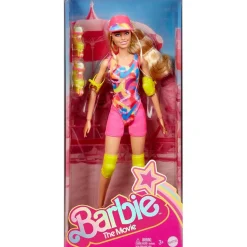 New Barbie - Muñeca Patinadora con Outfit Neón y Accesorios ㅤ Muñecas