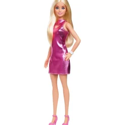 Online Barbie - Muñeca Vestido Rosa Metalizado Muñecas