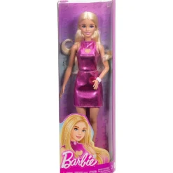Online Barbie - Muñeca Vestido Rosa Metalizado Muñecas