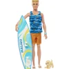 Sale Barbie - Muñeco Ken con tabla de surf ㅤ Muñecas