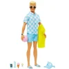 Barbie - Muñeco Ken en traje de baño con accesorios playa ㅤ*MATTEL Discount