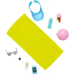 Barbie - Muñeco Ken en traje de baño con accesorios playa ㅤ*MATTEL Discount