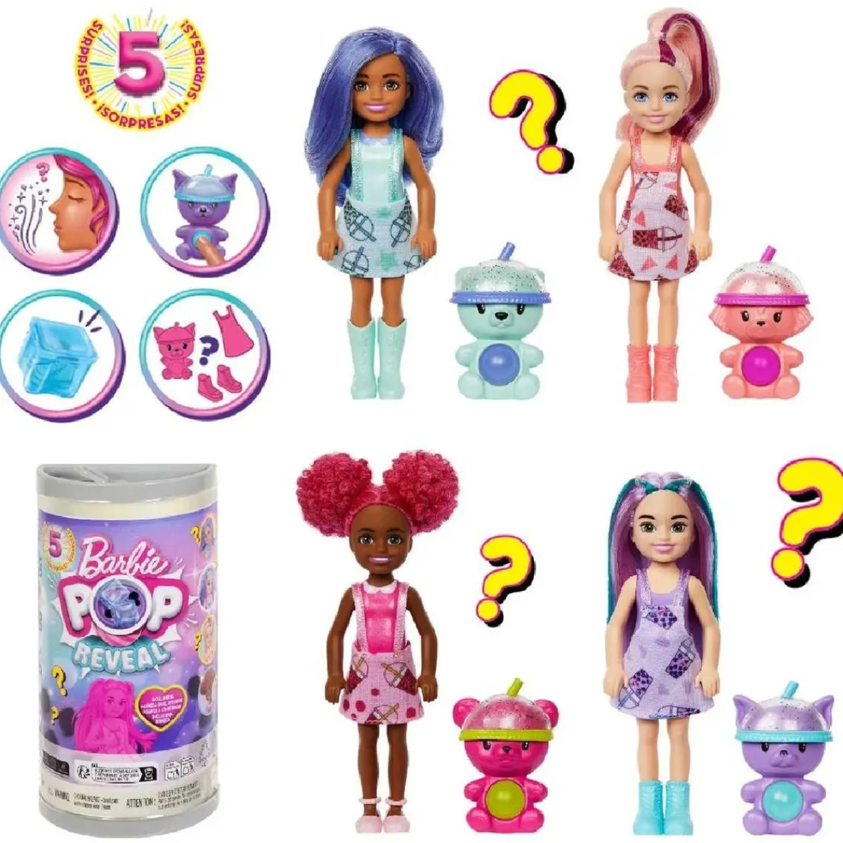 Barbie Pop Reveal - Muñeca Chelsea Bubble Tea*MATTEL Best