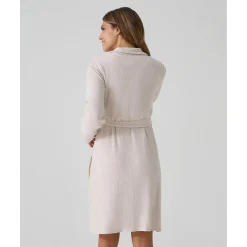 Best Bata premamá beige punto efecto tricot Premamá·Íntimo Y Noche|Íntimo Y Noche·Batas