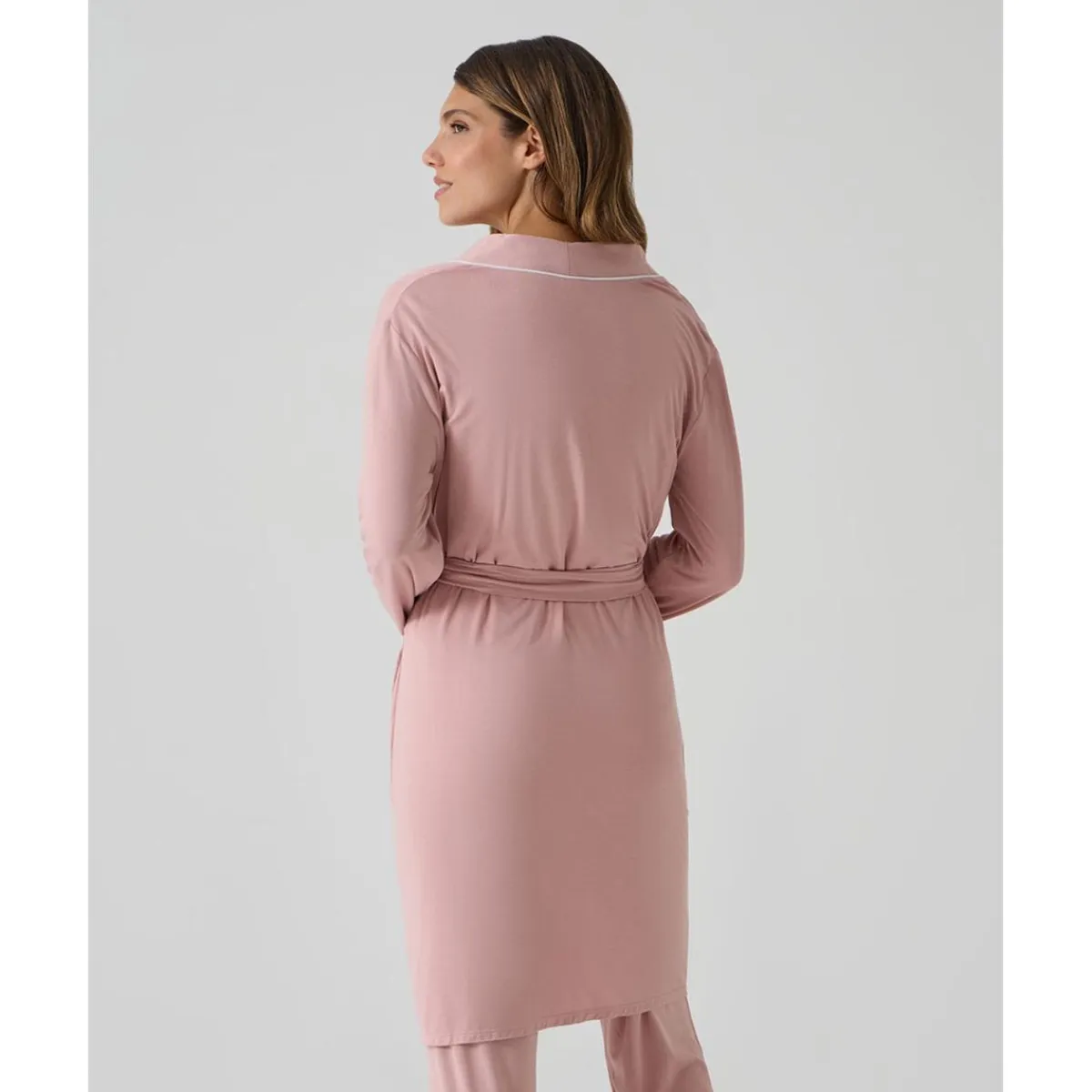 Online Bata premamá rosa empolvado Premamá·Íntimo Y Noche|Íntimo Y Noche·Batas