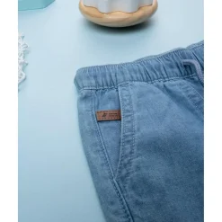 Bermuda azul denim con bolsillos*Prenatal Clearance