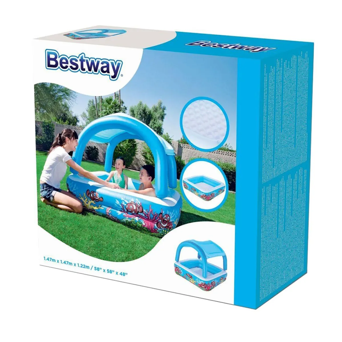 Bestway - Piscina Inflable con Toldo*BEST WAY Outlet