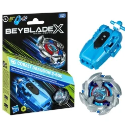 Best Beyblade X - Lanzador con cuerda y Cobalt Dragoon 2-60C Figuras De Acción
