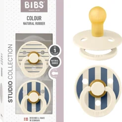 - Pack 2 chupetes Colour 0-6 meses - Ivory/steel blue*BIBS Clearance