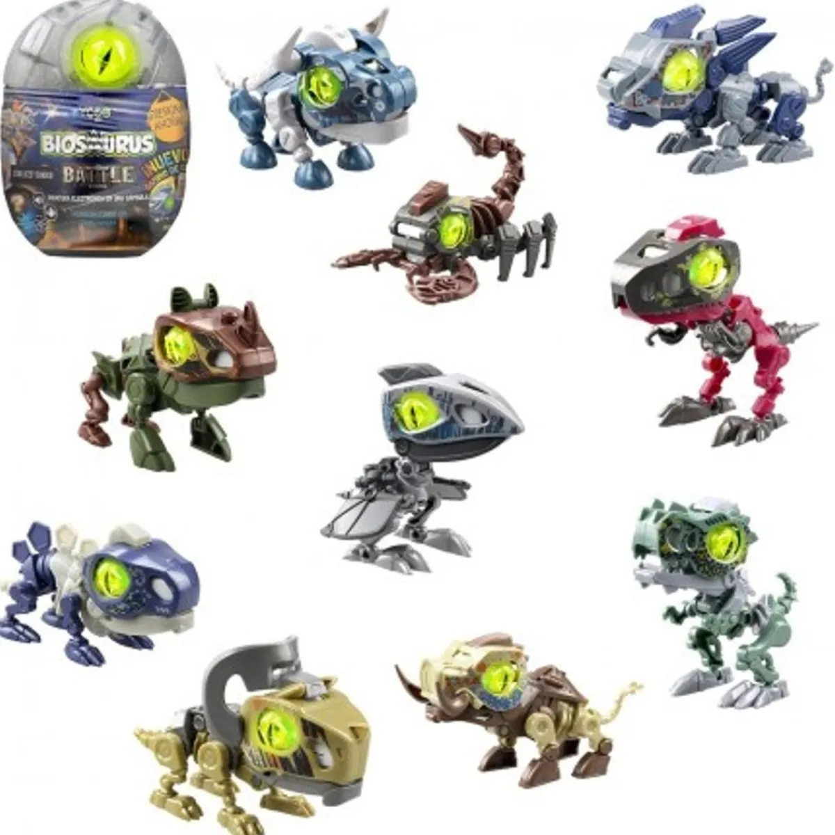 - Biosaurus Battle Pack Individual con Criatura Electrónica y Piezas para Construir y Coleccionar (Varios modelos) ㅤ*BIZAK Outlet
